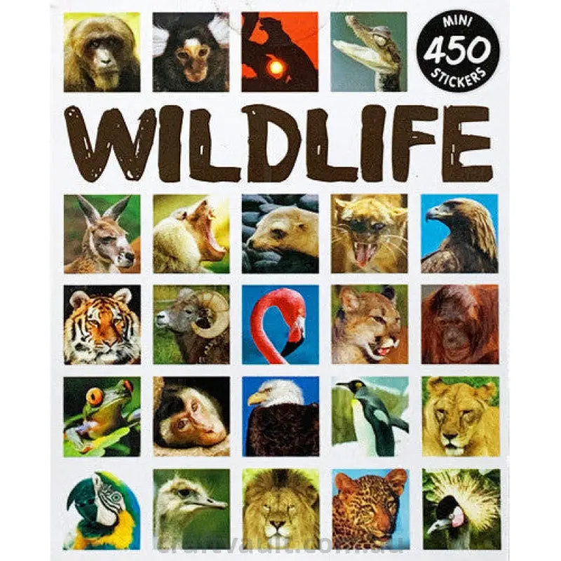Sticker Books Wildlife 450 Stickers