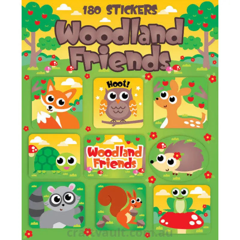 Sticker Books Woodland Friends 180 Stickers