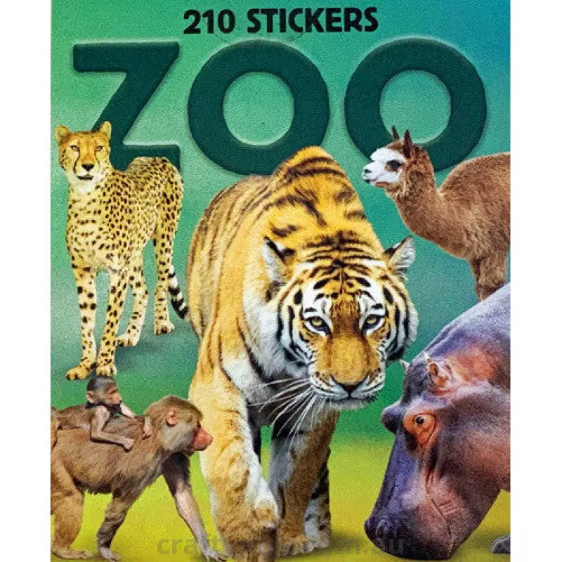 Sticker Books Zoo Stickers 210 Stickers