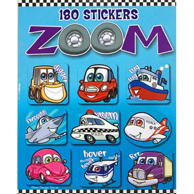 Sticker Books Zoom 180 Stickers
