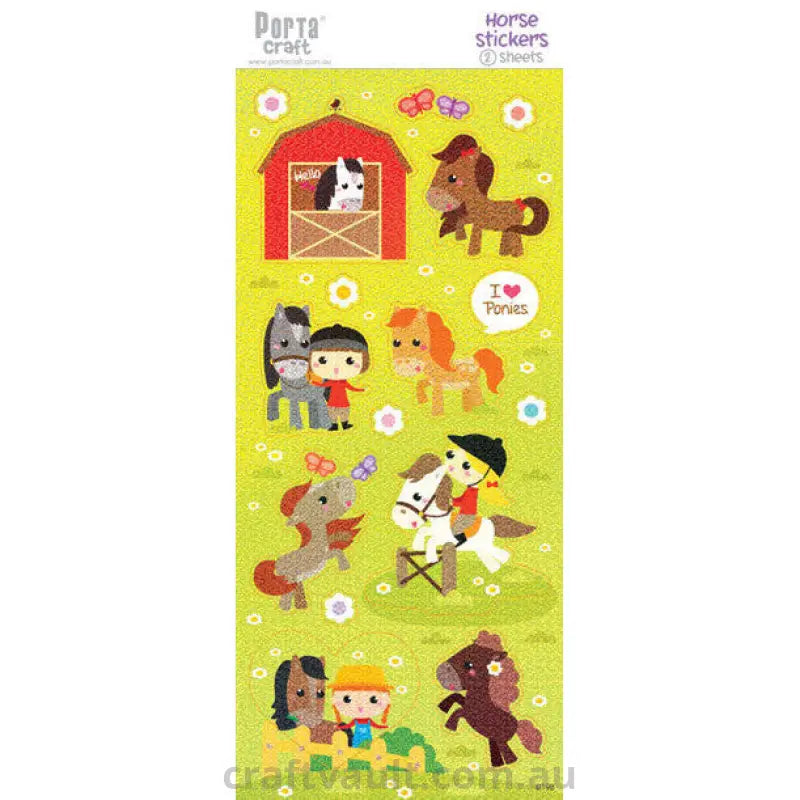 Sticker Sheets #019 Horse