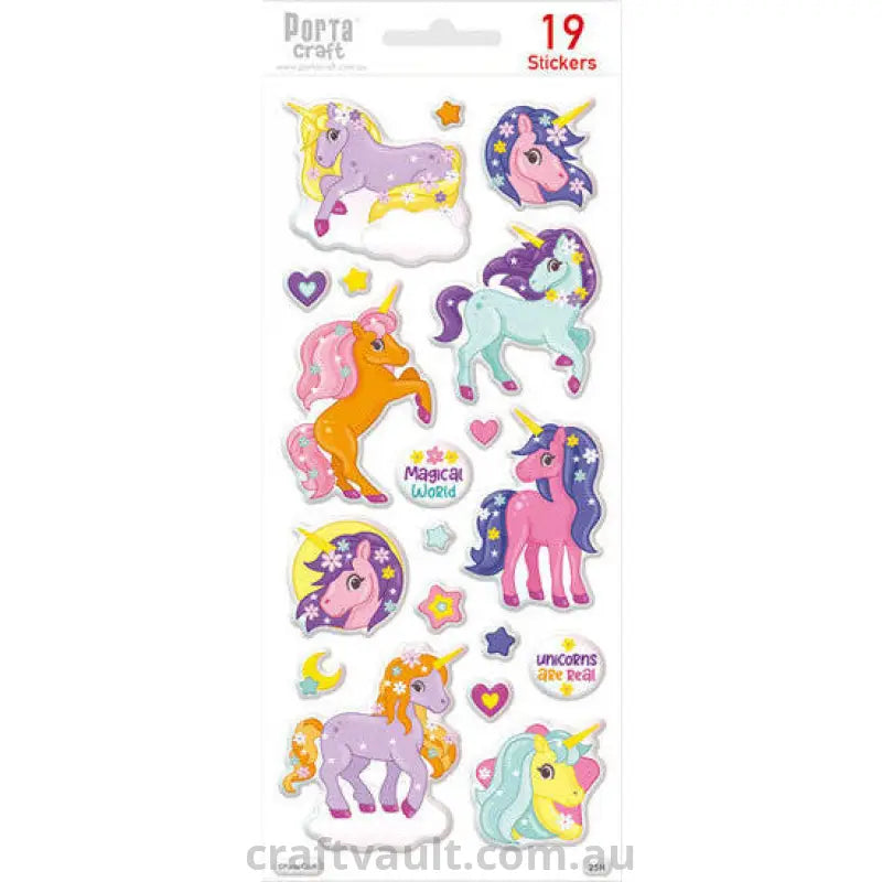 Sticker Sheets #025 Unicorn