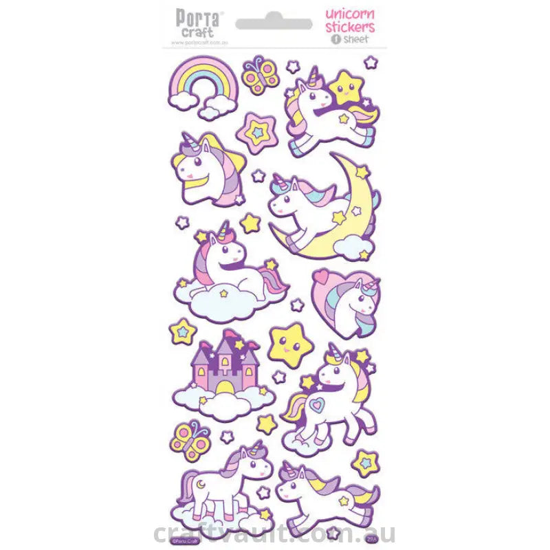 Sticker Sheets #025 Unicorn
