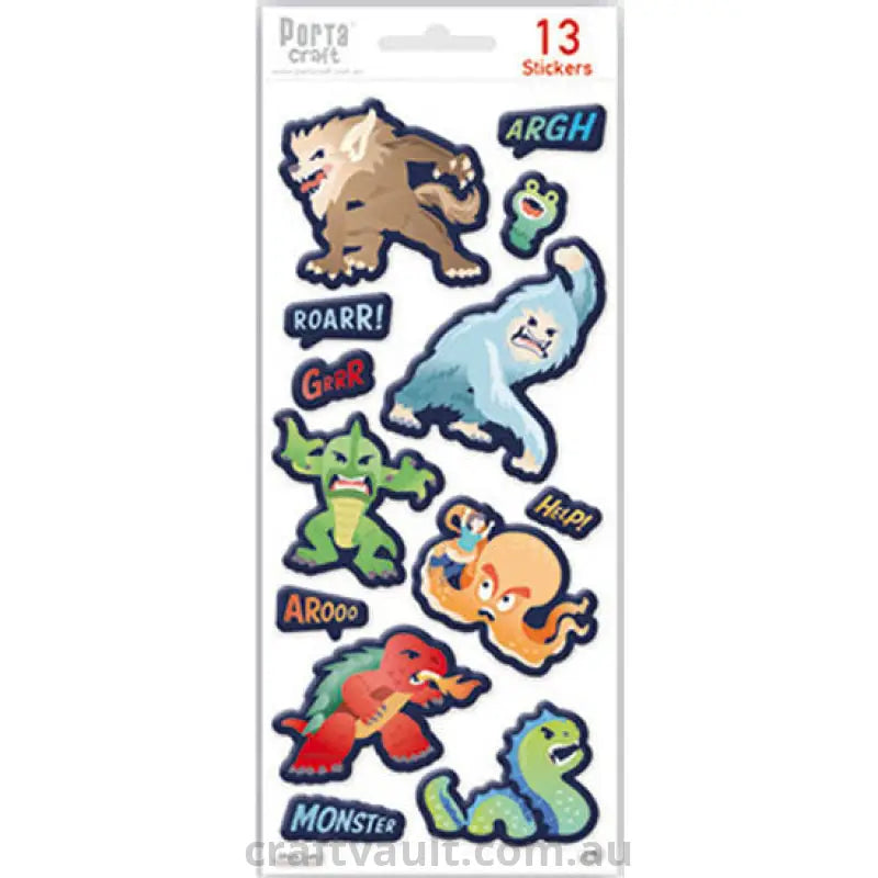 Sticker Sheets #029 Monsters