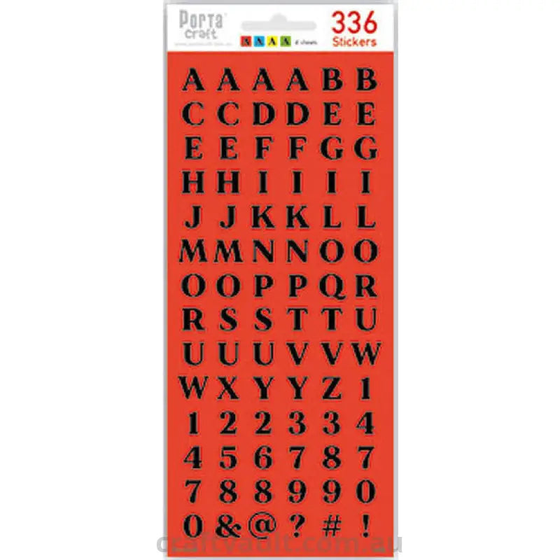 Sticker Sheets #100 Alphabet - Serif