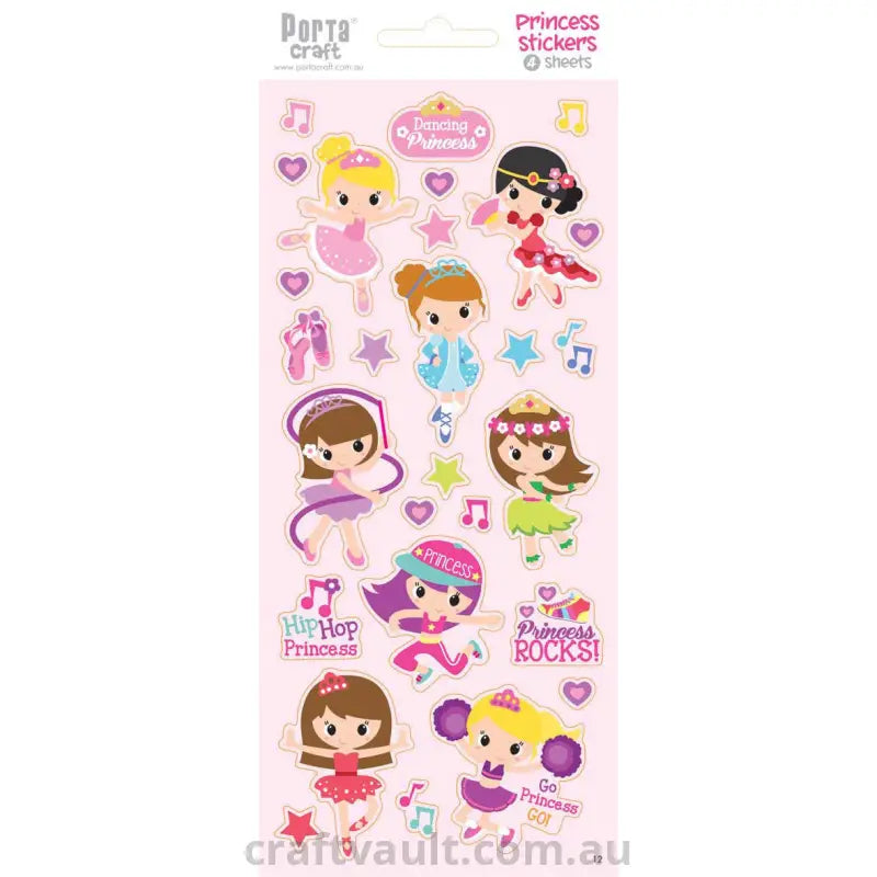 Sticker Sheets #12 Princess – Craft Vault