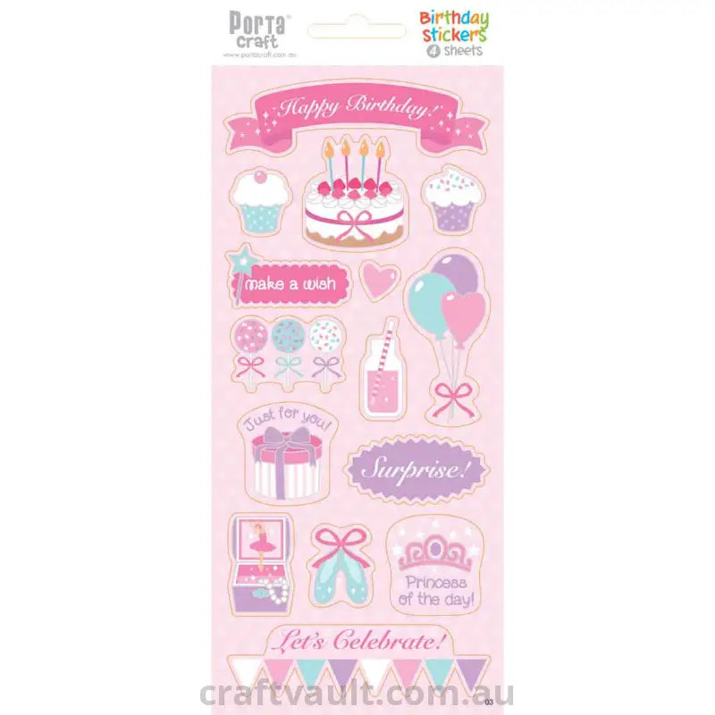 Sticker Sheets #3 Birthday