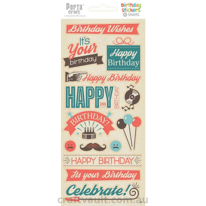 Sticker Sheets #3 Birthday