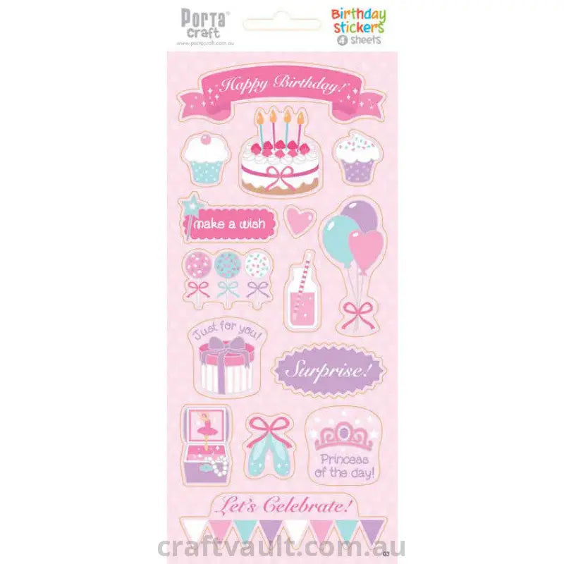 Sticker Sheets #3 Birthday