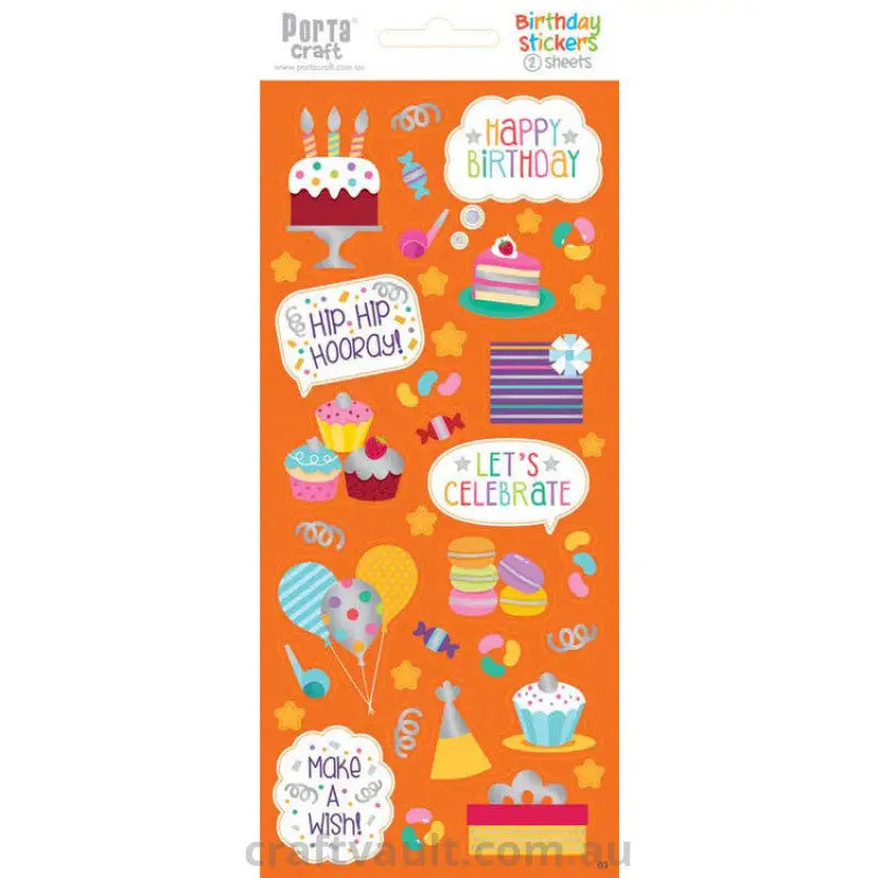 Sticker Sheets #3 Birthday