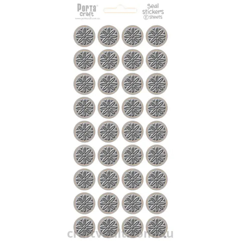 Sticker Sheets - Seals - Flower Carving
