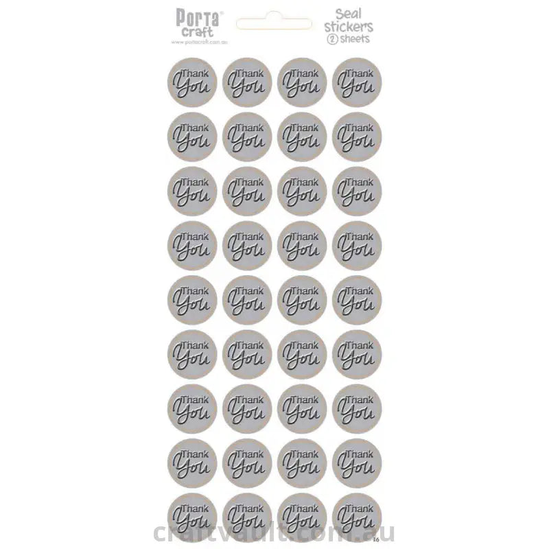 Sticker Sheets - Seals - Thank You