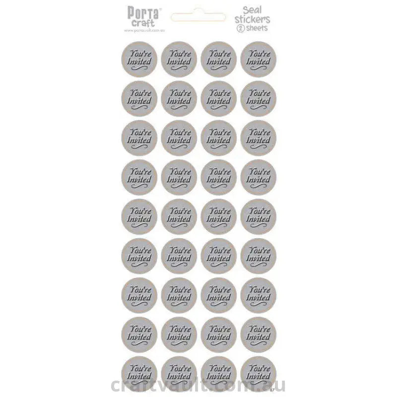 Sticker Sheets - Seals - You're Invited