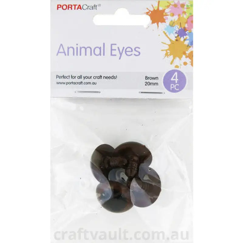 Teddy Bear Safety Eyes 20mm 4pk