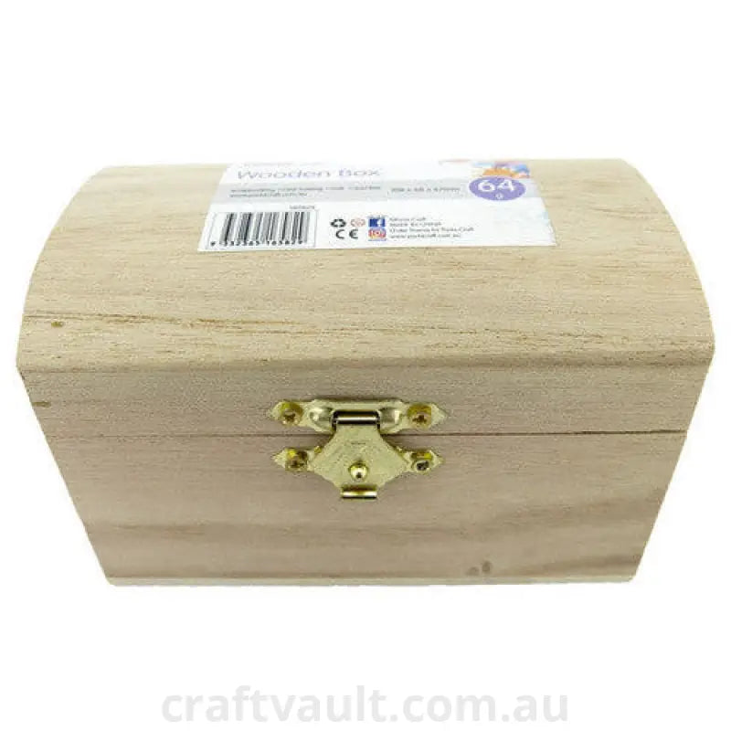 Treasure Chest Wooden 108x68x67mm