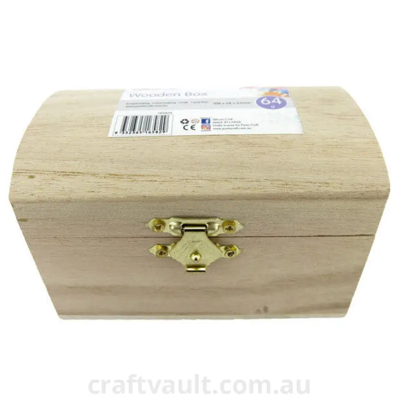 Treasure Chest Wooden 108x68x67mm