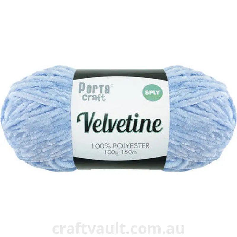 Velvetine Yarn 100g 150m Bright Blue