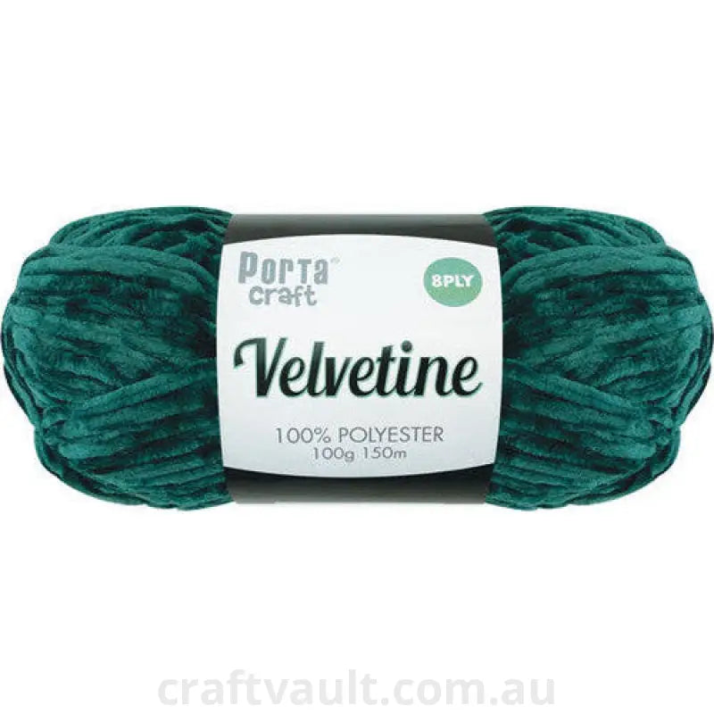 Velvetine Yarn 100g 150m Jungle Green