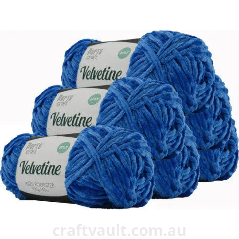 Velvetine Yarn 100g 150m Regal Blue