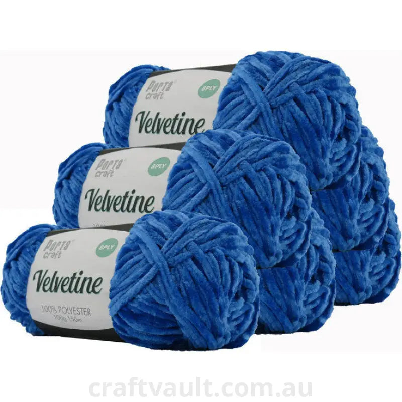 Velvetine Yarn 100g 150m Regal Blue