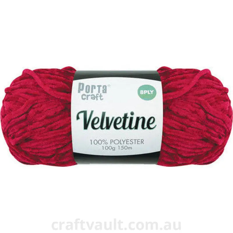 Velvetine Yarn 100g 150m Ruby