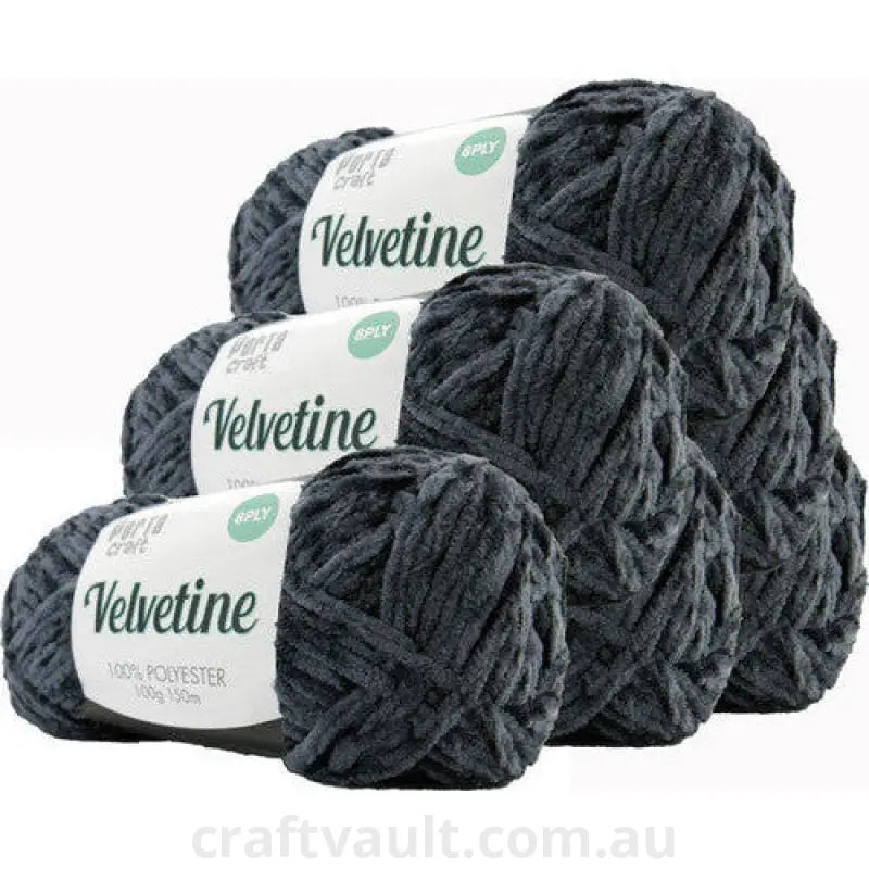 Velvetine Yarn 100g 150m Slate