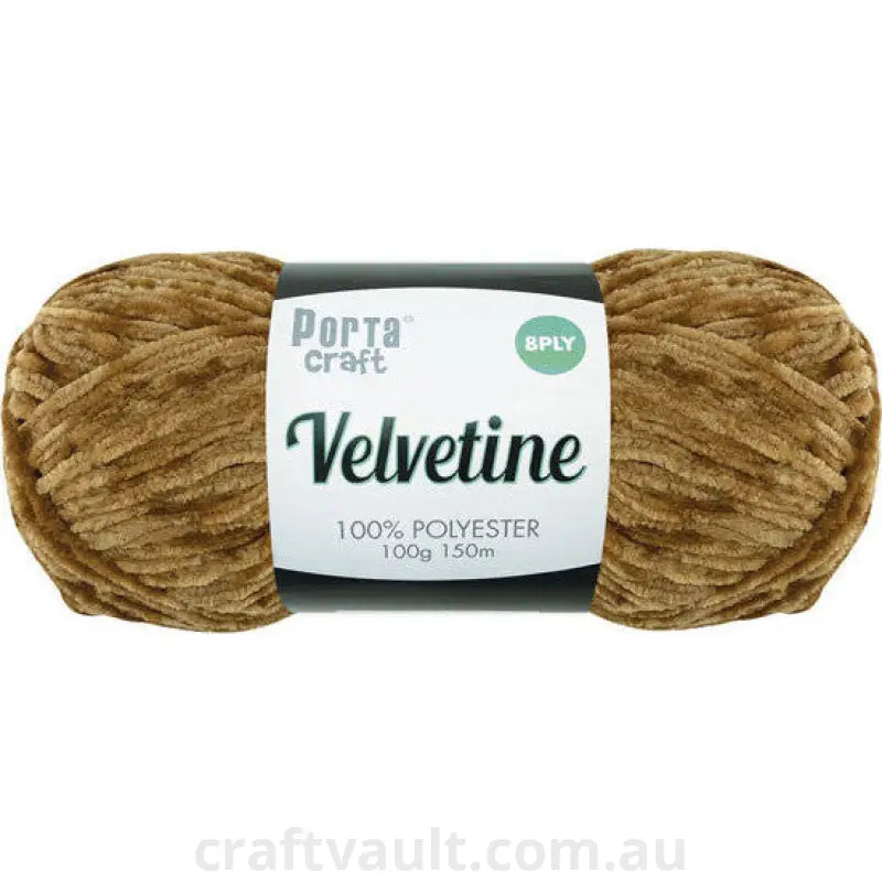 Velvetine Yarn 100g 150m Teddy Bear