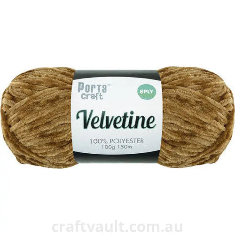 Velvetine Yarn 100g 150m Teddy Bear