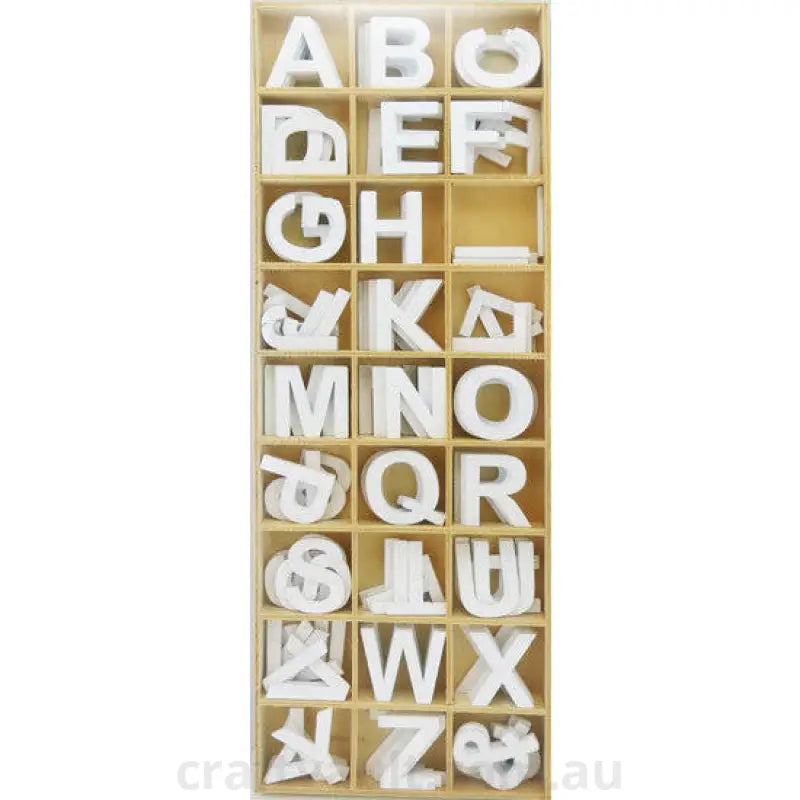 Wooden Alphabet 100g 162 Pieces
