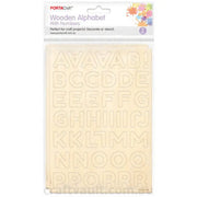 Wooden Alphabet & Number Stencil 23mm Round