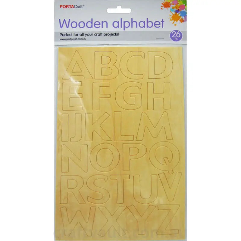 Wooden Alphabet Stencil