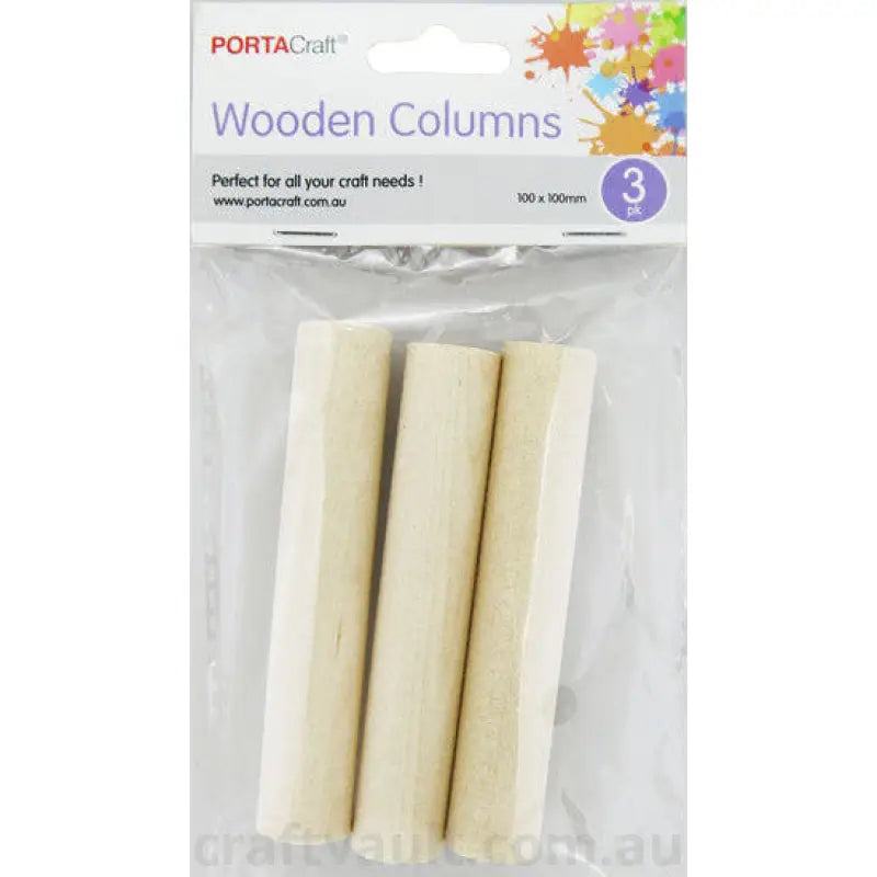 Wooden Columns 100x20mm 3 Pack