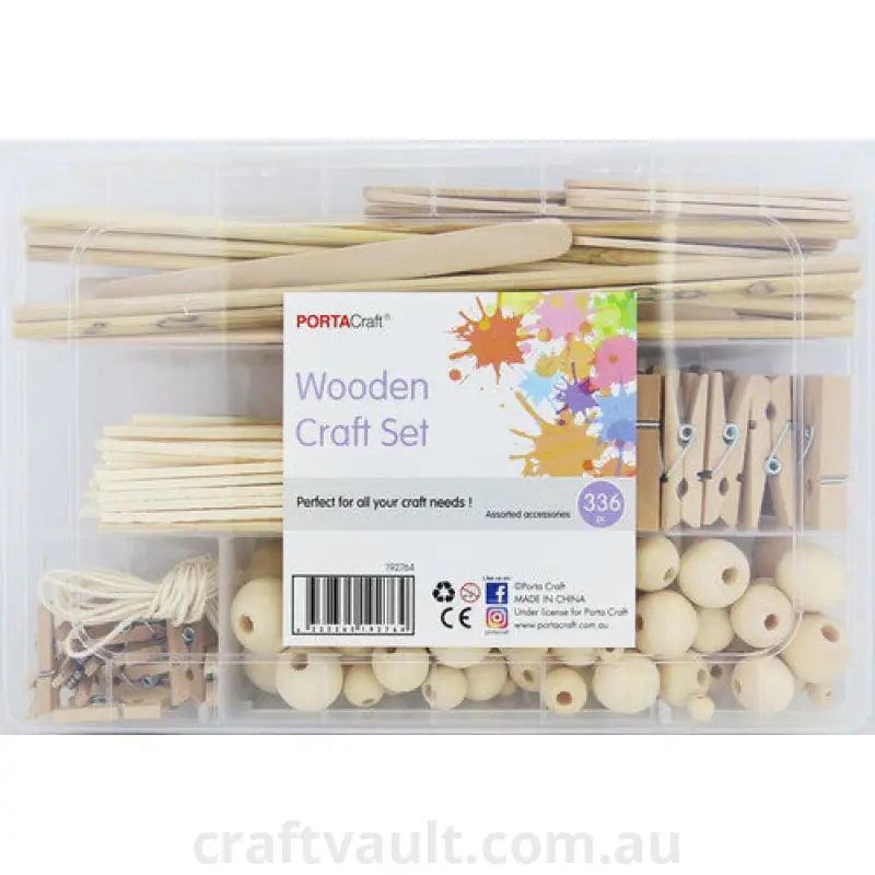 Wooden Craft Set 264g 336 Pieces