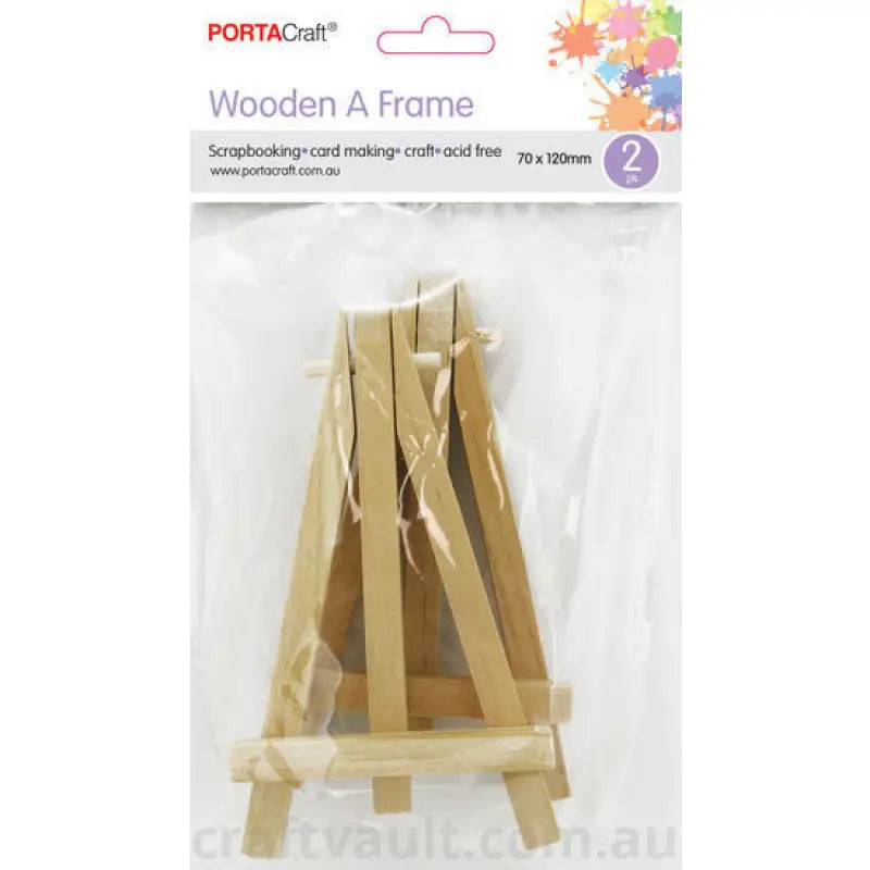 Wooden Easel  7x12cm 2 Pack