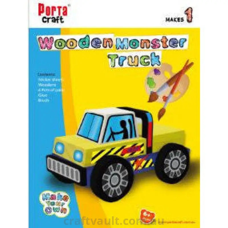 Wooden Kit Monster Truck