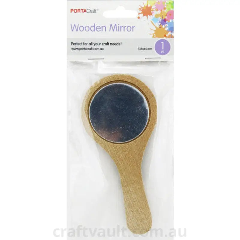 Wooden Mirror 135x65mm 1 Pack