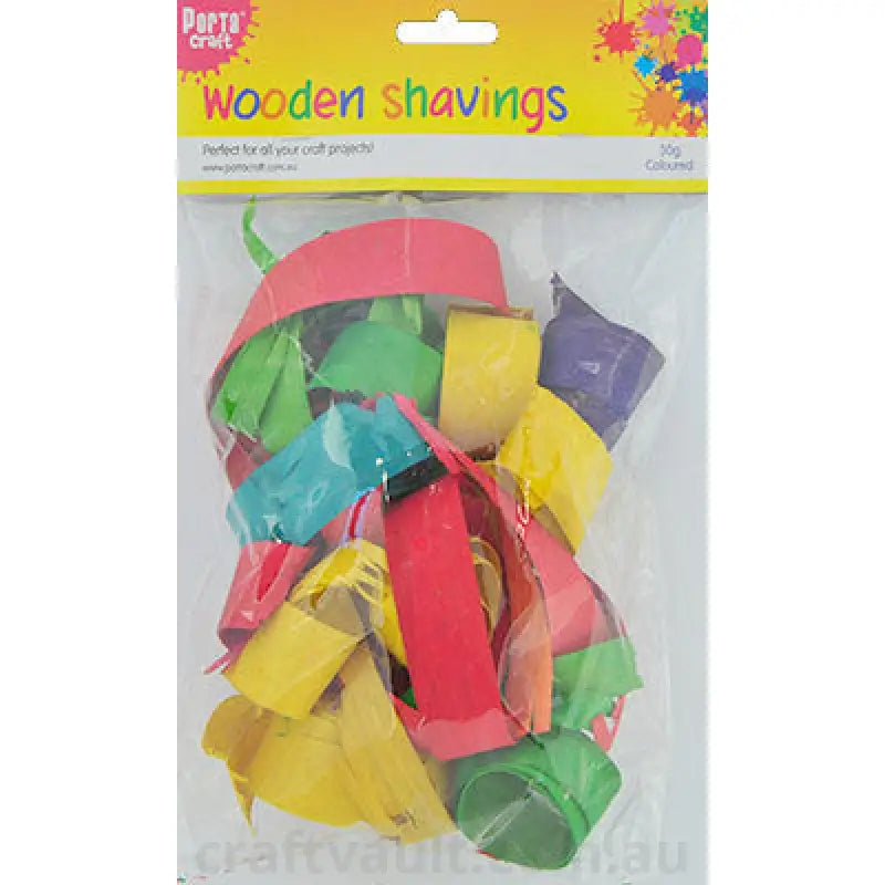 Wooden Shavings Coloured Large 30g