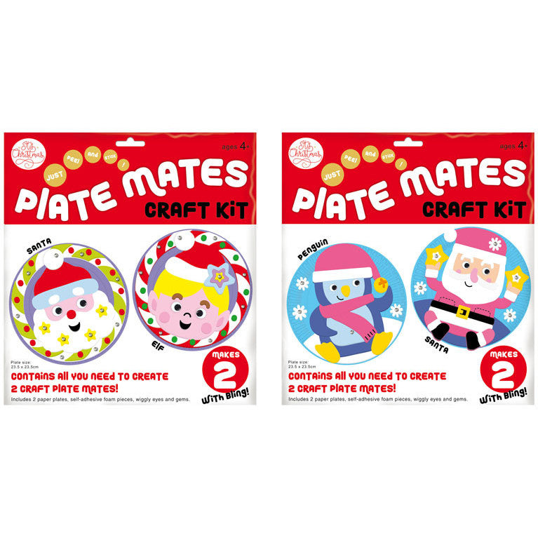 Porta Craft Christmas Plate Character Craft Kit - Makes 2