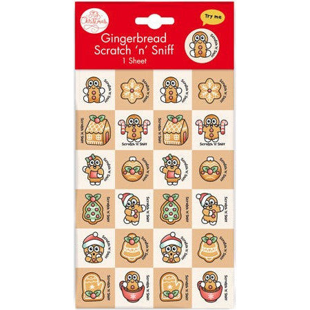 Scratch N Sniff Stickers - Gingerbread