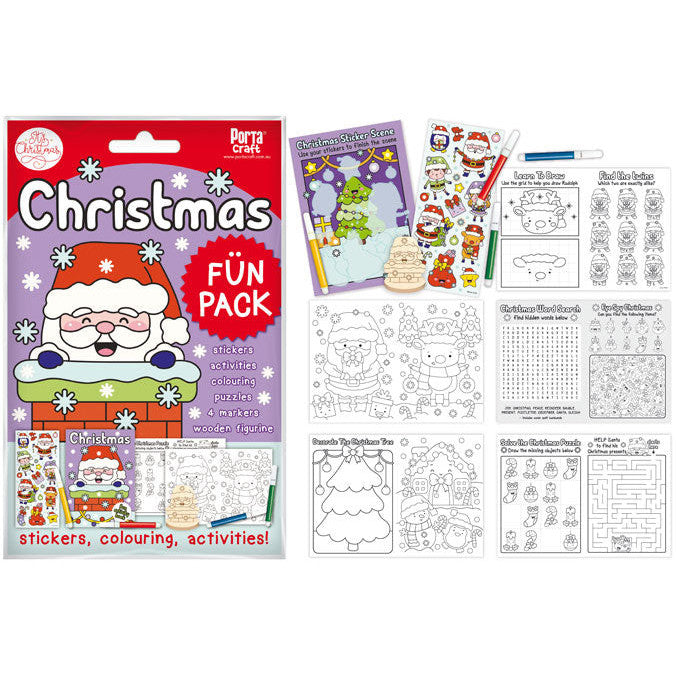 Porta Craft Christmas Activity Pack with Stickers & Markers