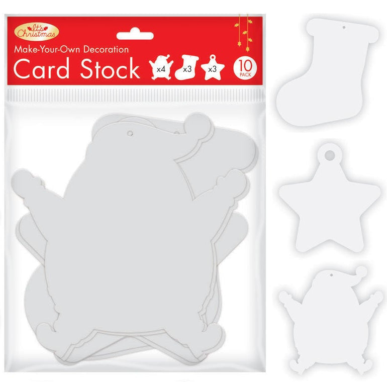 Christmas card stock shapes