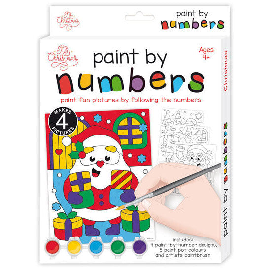 Porta Craft Christmas Paint By Numbers 4pk