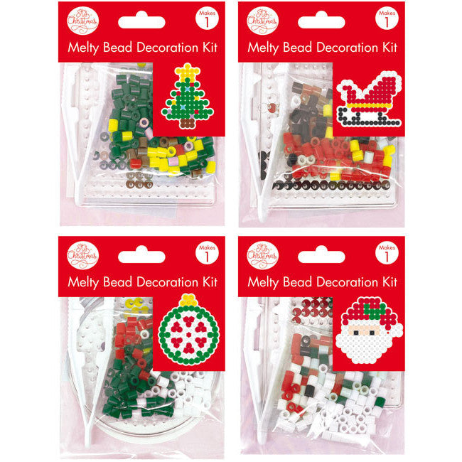 Christmas Melty Bead Mini Craft Kit Value 4 Pack