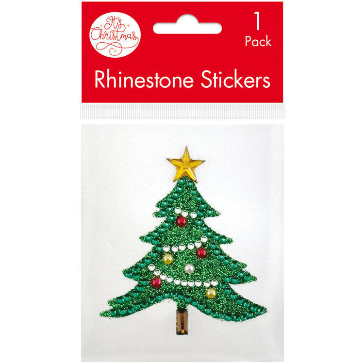Porta Craft Christmas Tree Rhinestone Decal