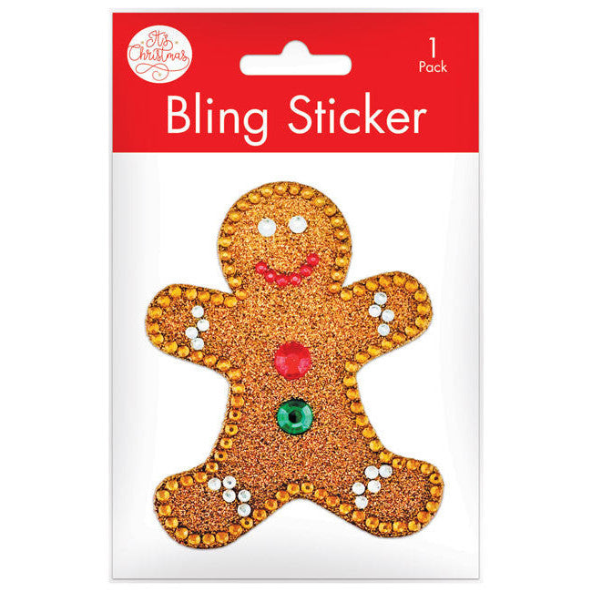 Porta Craft Gingerbread Man Rhinestone Decal