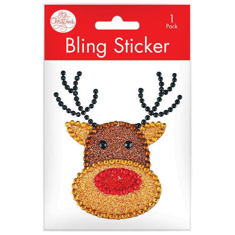 Porta Craft Reindeer Rhinestone Decal