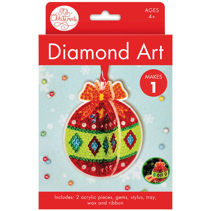 Porta Craft Round Bauble Christmas Diamond Art Kit