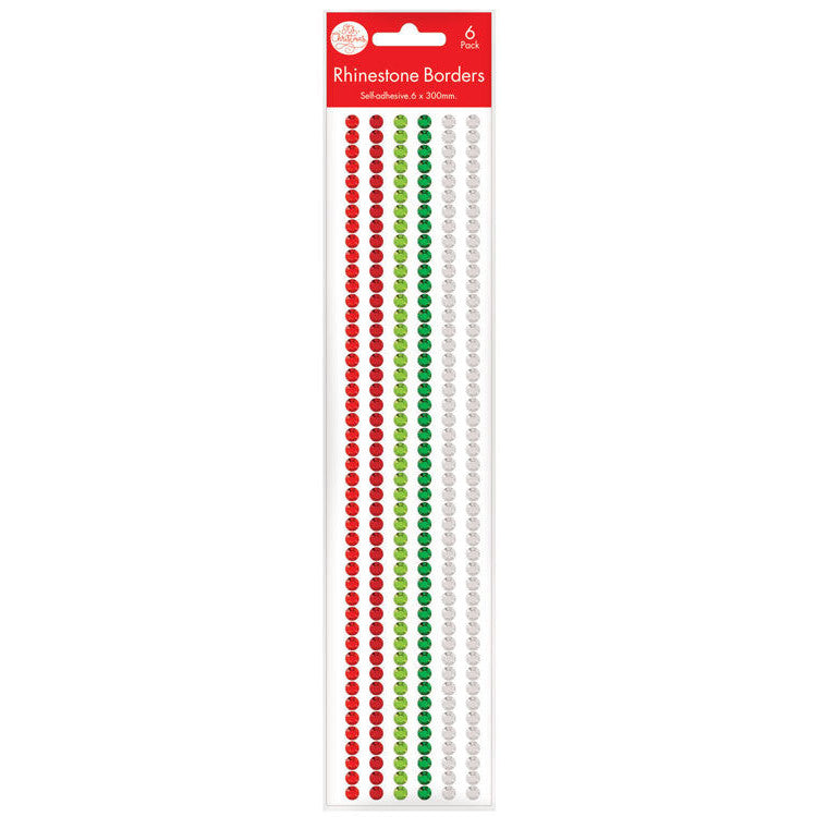 Porta Craft Narrow Rhinestone Craft Strips 6mm x 30cm 6pk