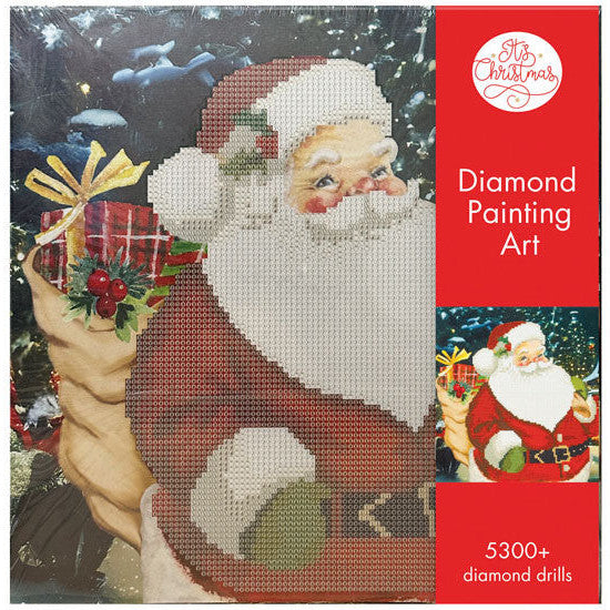 Porta Craft Traditional Santa Diamond Art Canvas 30 x 30cm