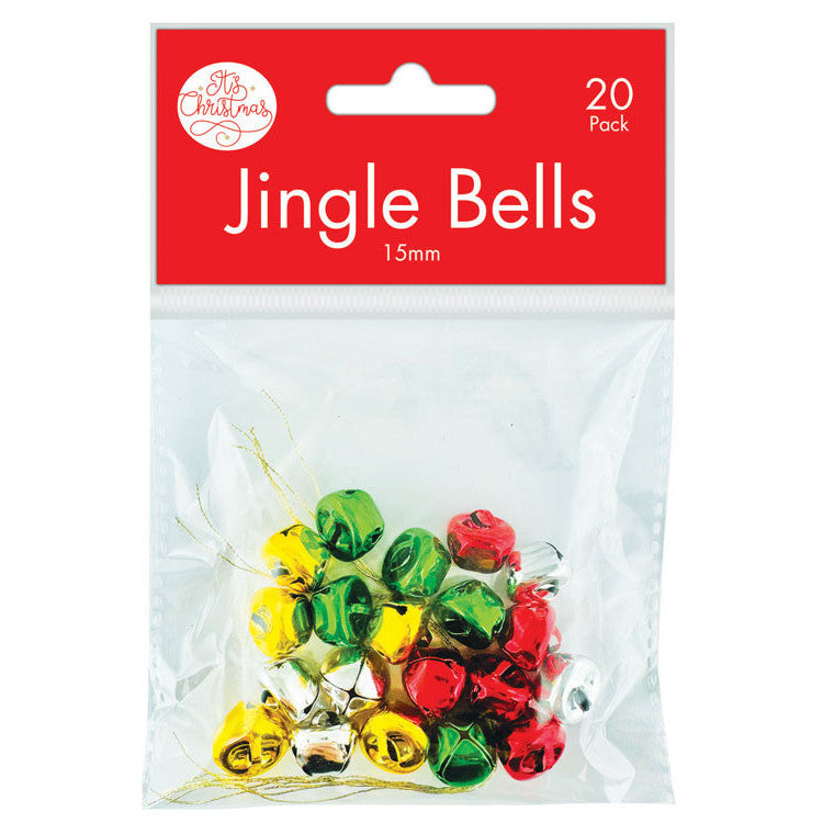 Porta Craft Christmas Jingle Bells 15mm 20pk